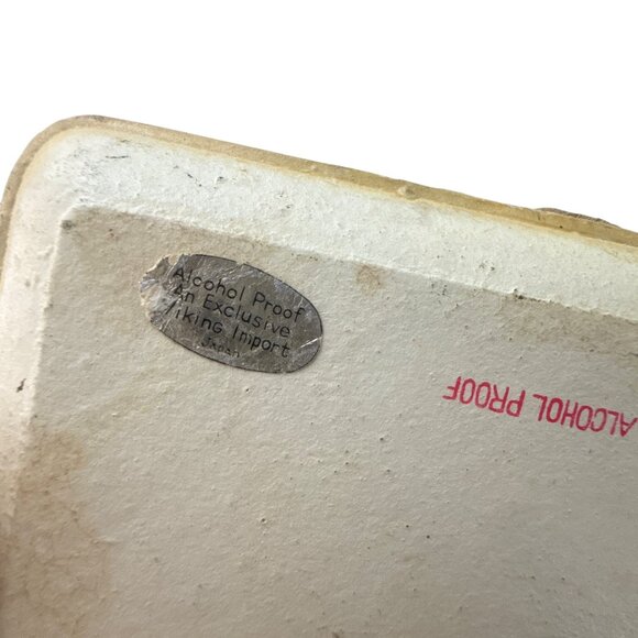 Vintage Viking Import Japan Drink Trays Set Floral Birds Gold Florentine Style - Picture 12 of 15